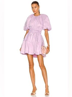 Aje Solitude Cut Out Mini Dress in Lilac Size 8